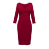 Červené pouzdrové šaty BASIC